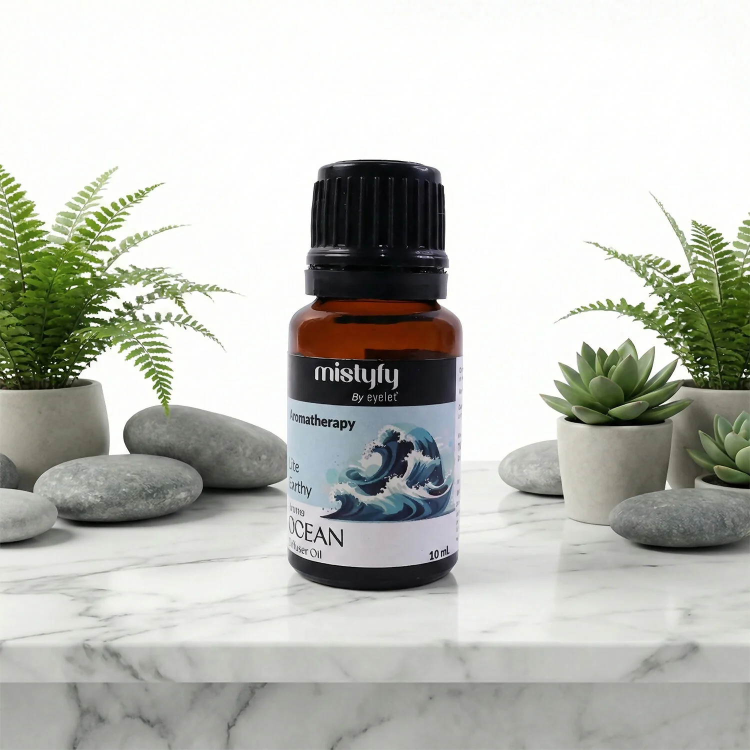 Eyelet Aromatherapy Ocean Diffuser Oil Lite Earthy Fresh Aroma Oil (10Ml) - Image 4