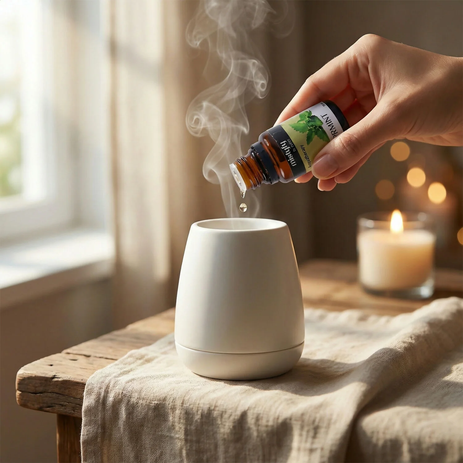 Eyelet Aromatherapy Peppermint Diffuser Oil Mint Fresh Aroma Oil (10Ml) - Image 2