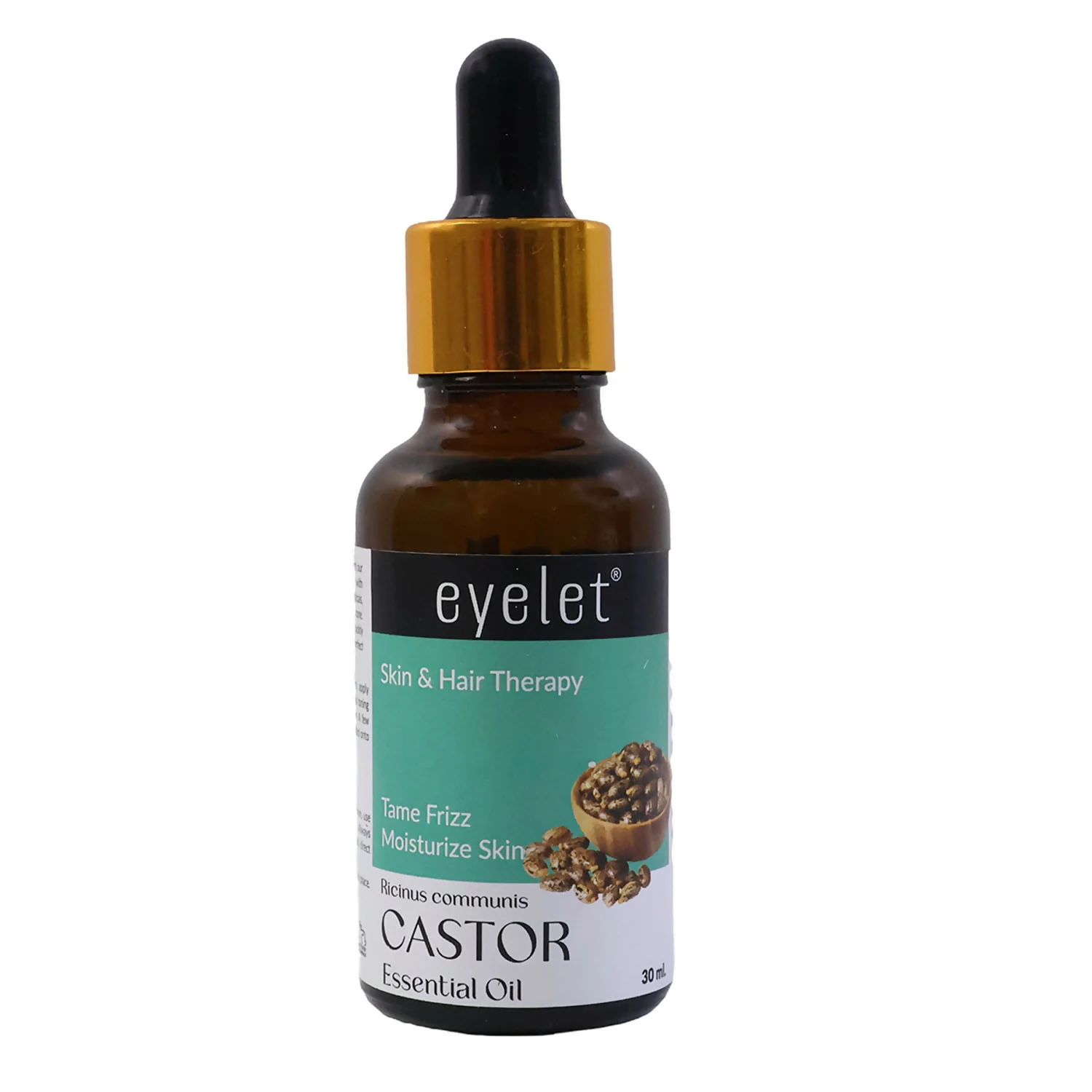 Eyelet Castor Essential Oil for Skin & Hair Therapy Tame Frizz & Moisturize Skin (30ML) - Image 4