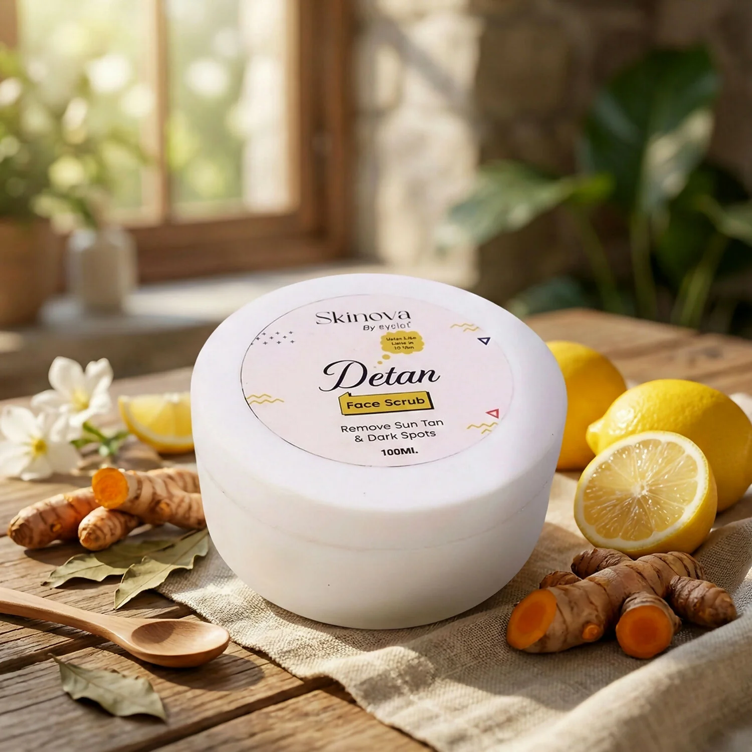 Eyelet Detan Face Scrub for Sun Tan & Dark Spots Removal (100Ml) - Image 3