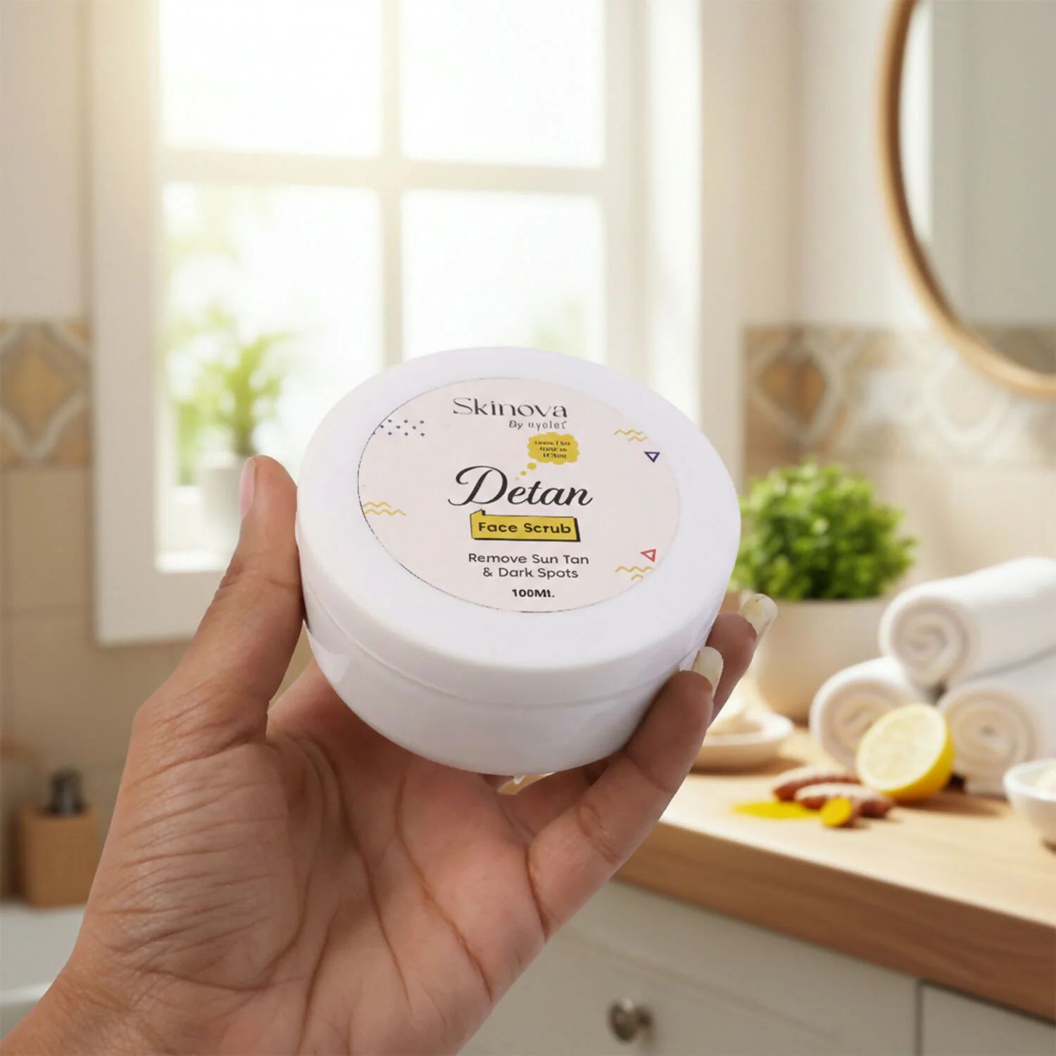 Eyelet Detan Face Scrub for Sun Tan & Dark Spots Removal (100Ml) - Image 4