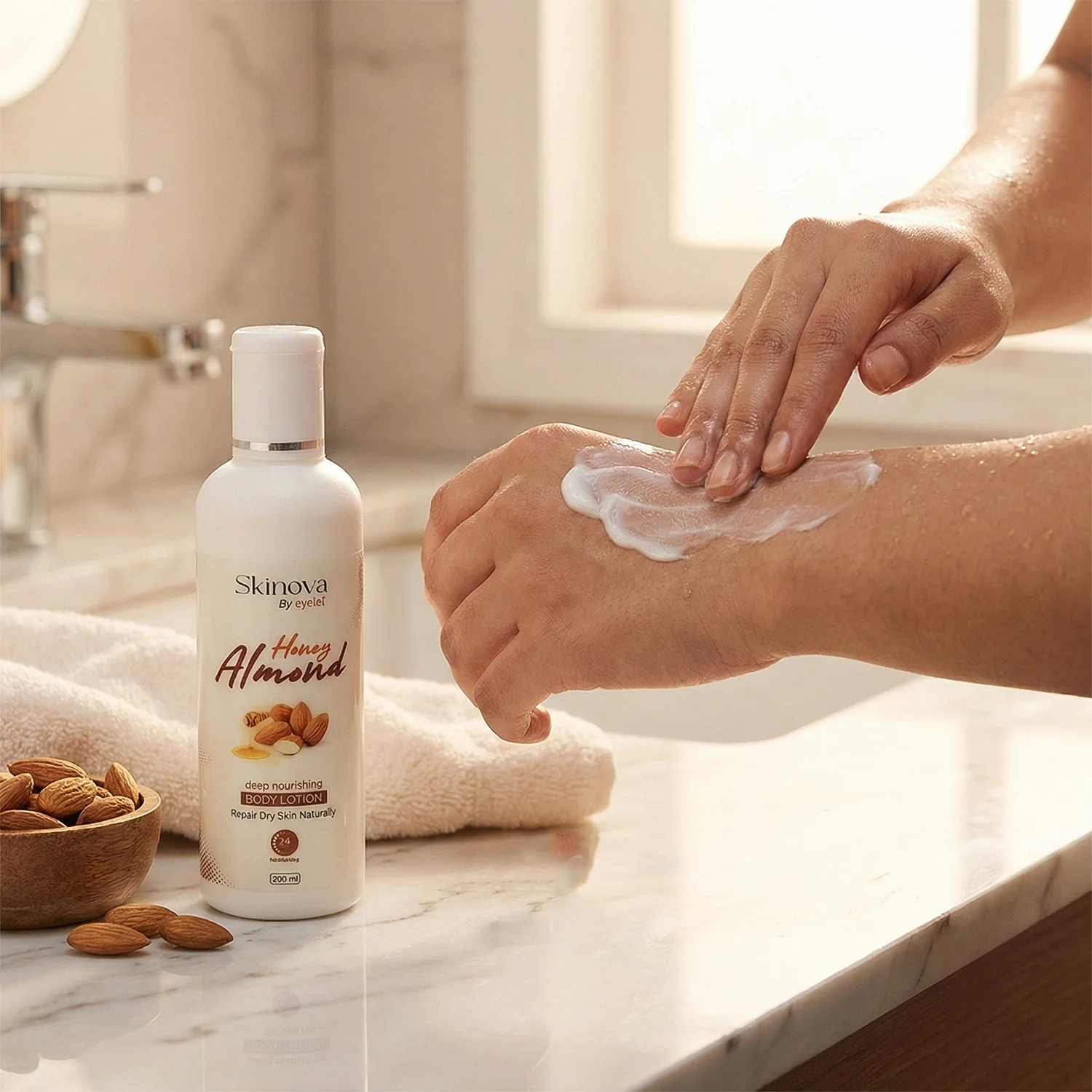 Eyelet Honey Almond Body Lotion 200ml – Deep Nourishing Moisturizer for Smooth - Image 2