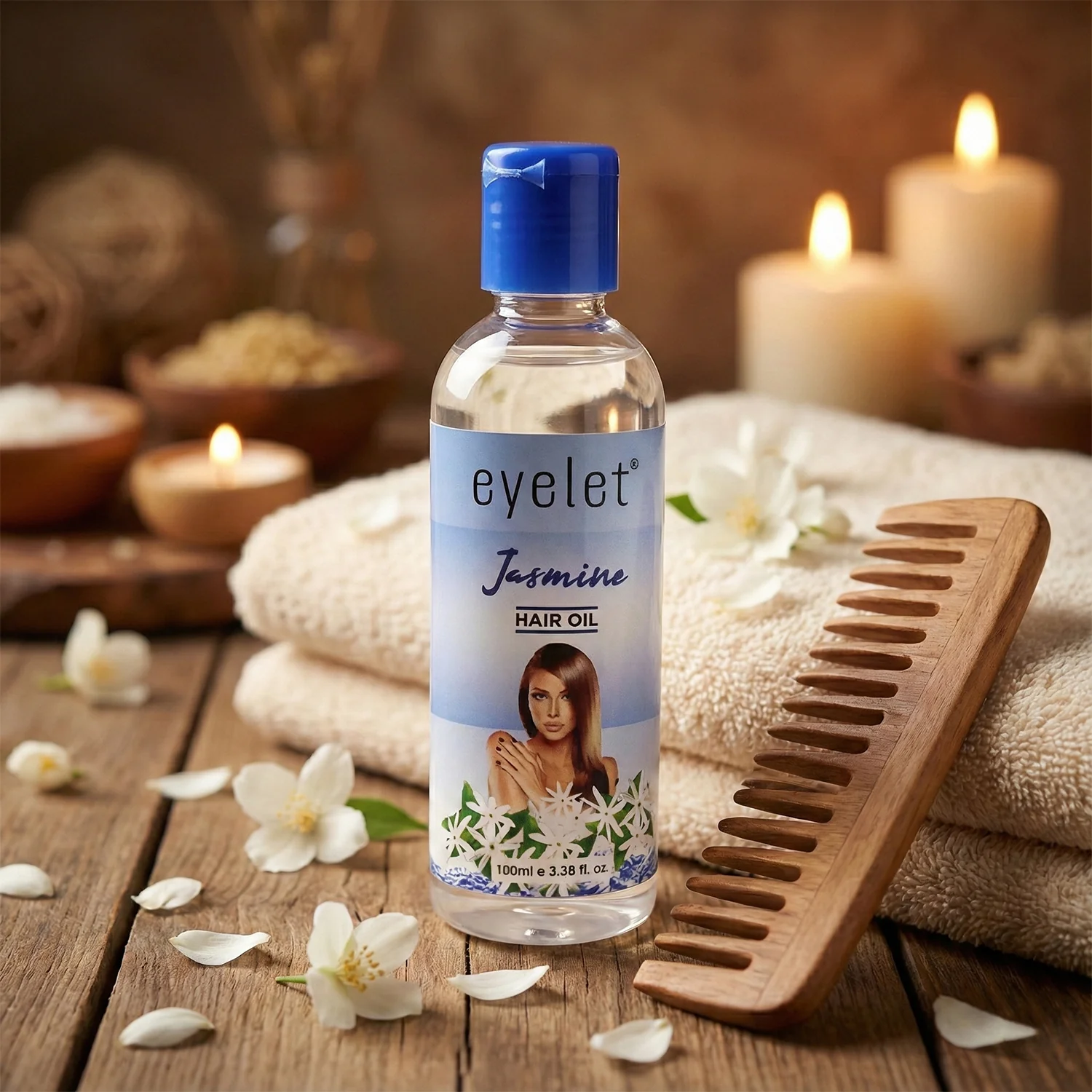 Eyelet Jasmine Hair Oil 100ml – Nourishing Oil for Smooth, Shiny & Healthy Hair - Image 3