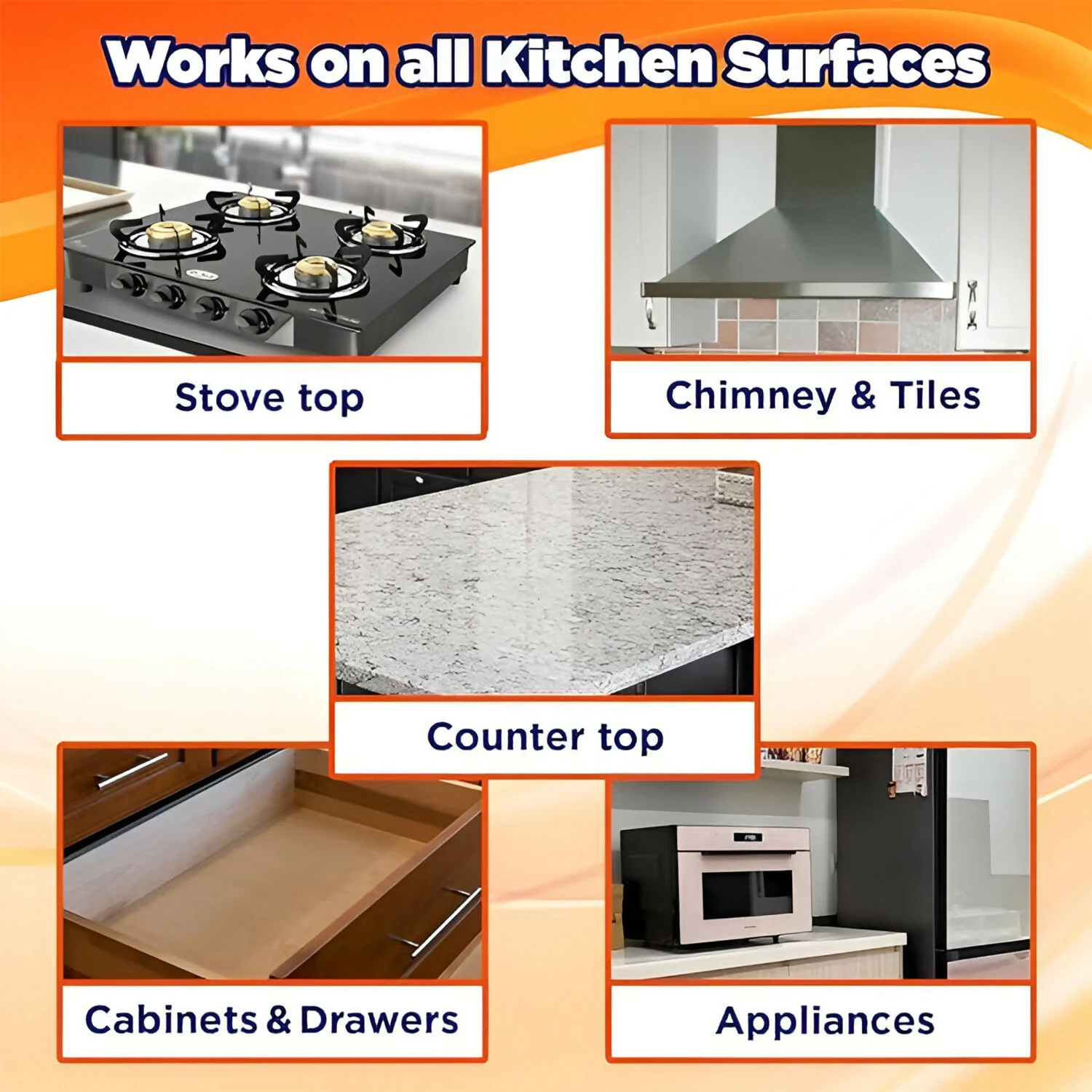 Eyelet Kitchen Cleaner Chimney, Countertops & Appliances Grease & Oil Stain Remover (300Ml) - Image 2