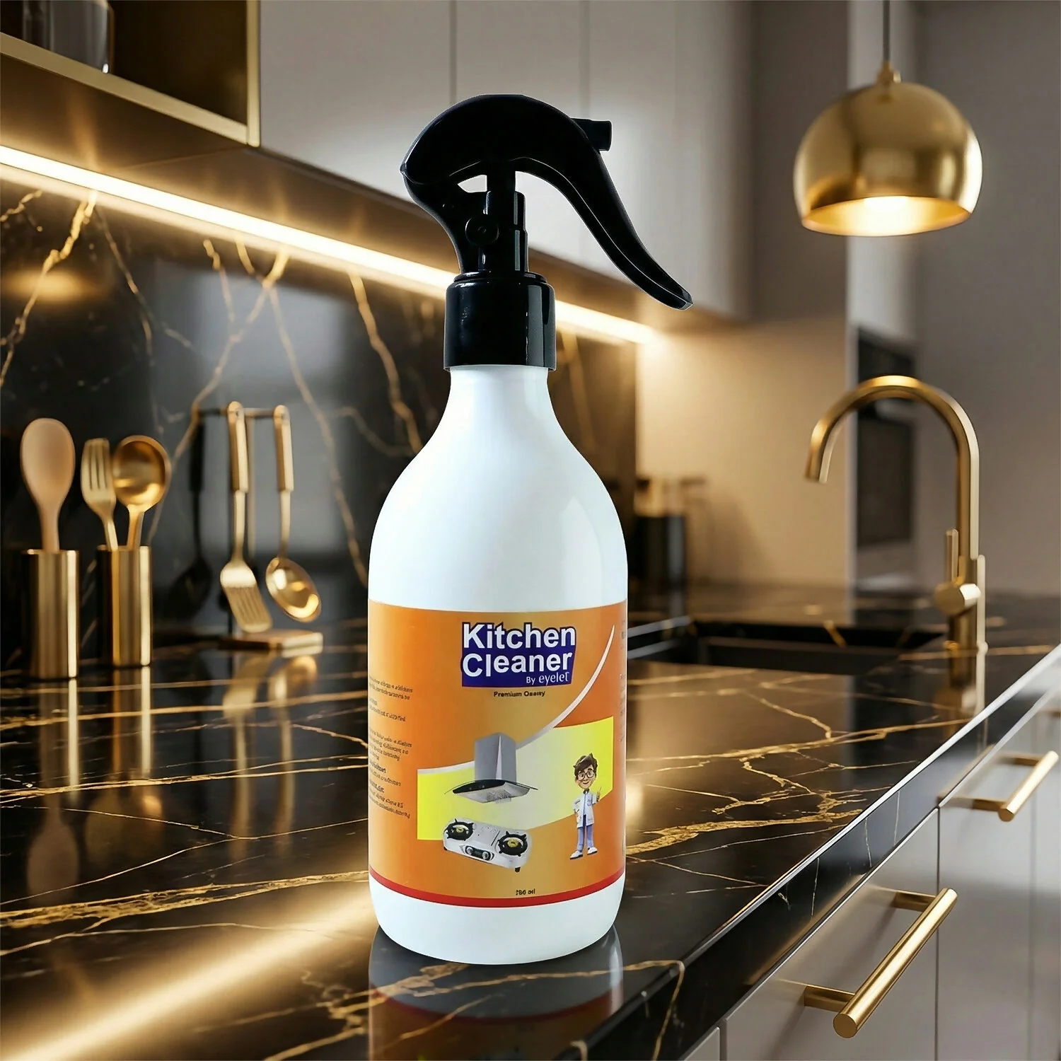 Eyelet Kitchen Cleaner Chimney, Countertops & Appliances Grease & Oil Stain Remover (300Ml) - Image 6