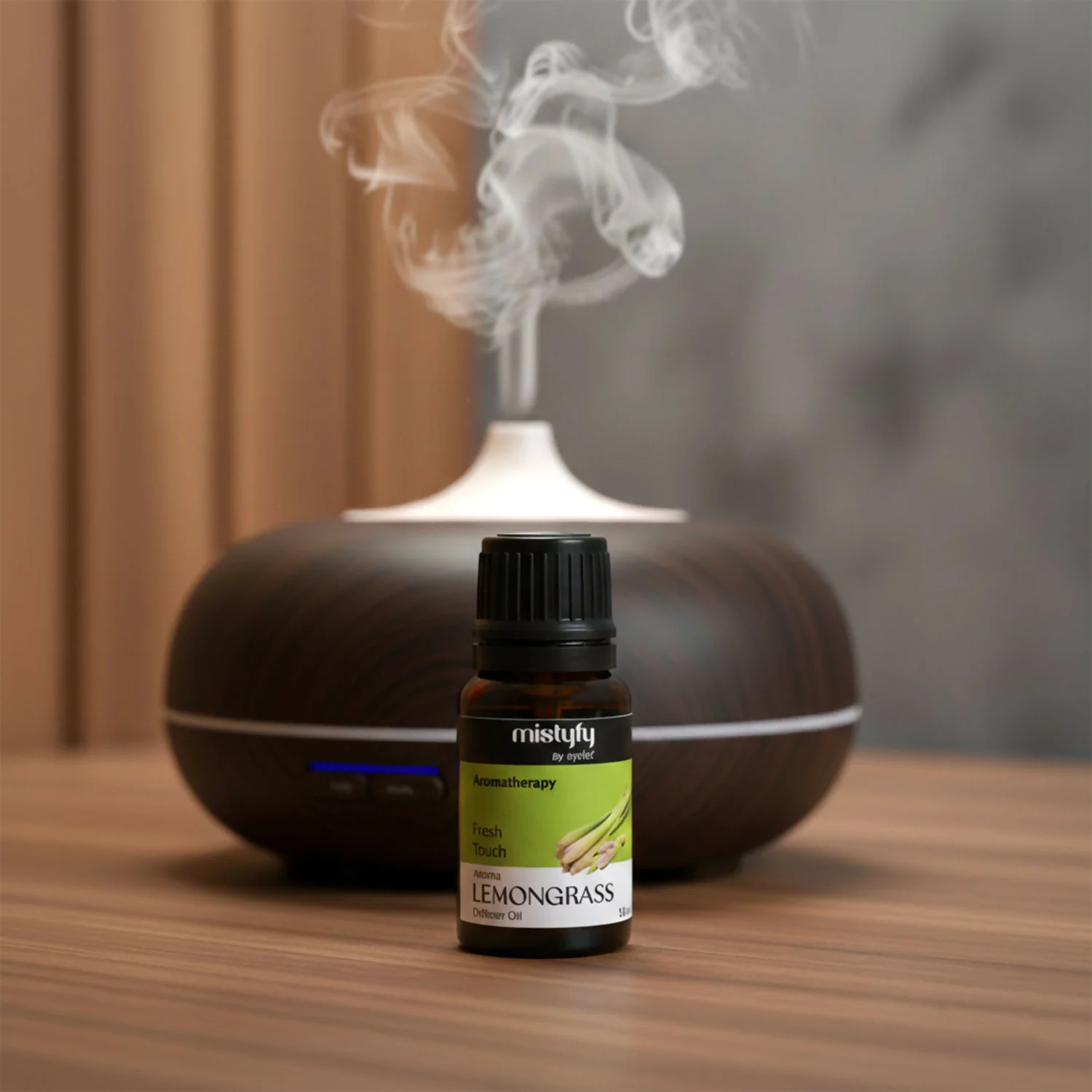 Eyelet Lemongrass Aroma Diffuser Oil & Fresh Touch Aromatherapy Oil (10ml) - Image 3
