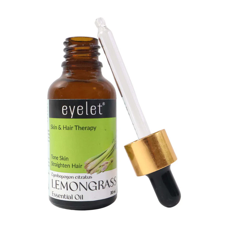 Eyelet Lemongrass Essential Oil Natural Skin & Hair Therapy Oil 30Ml - Image 5