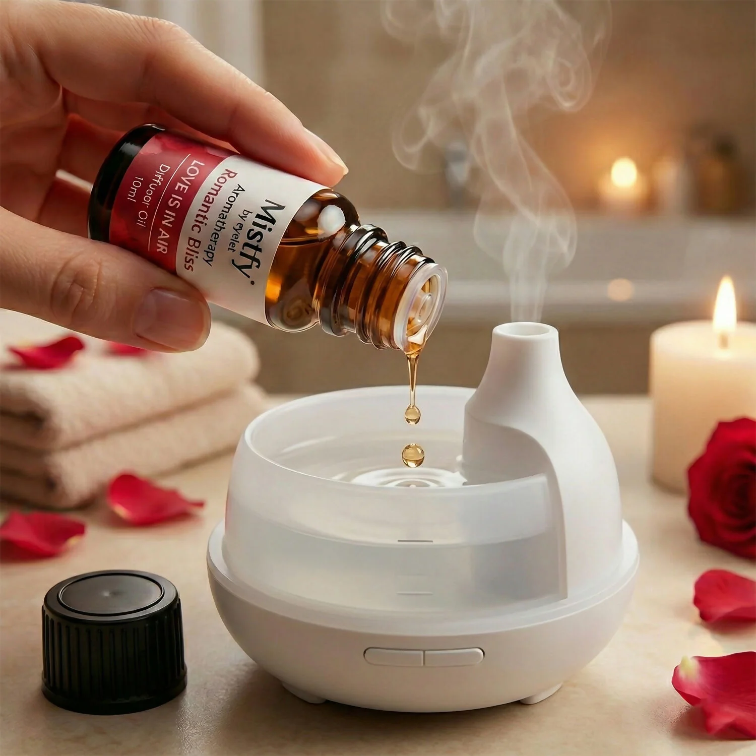 Eyelet Love Is In Air Aroma Diffuser Oil, Romantic Bliss Fragrance & Aromatherapy (10Ml) - Image 3