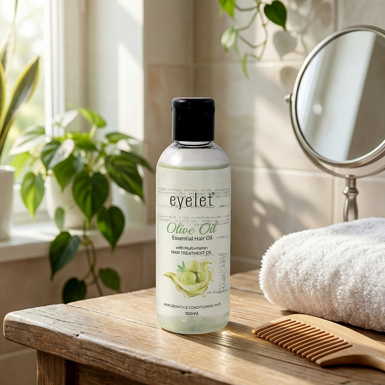 Eyelet Olive Hair Oil 100ml – Essential Oil for Hair Growth - Image 2