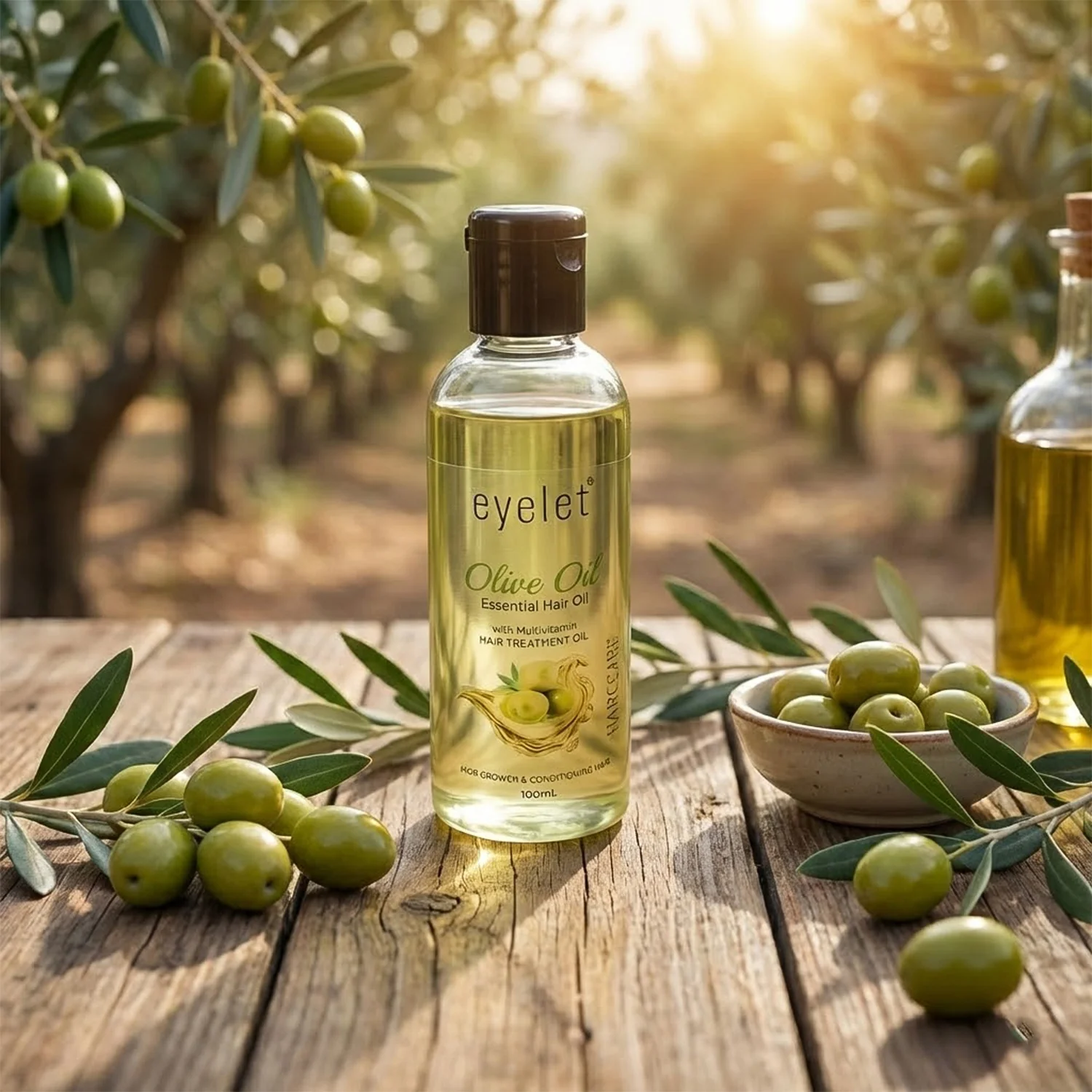 Eyelet Olive Hair Oil 100ml – Essential Oil for Hair Growth - Image 3