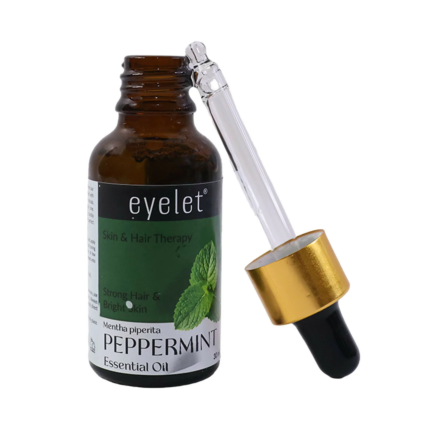 Eyelet Peppermint Essential Oil for Strong Hair & Bright Skin Fresh Mint Aroma Oil with Dropper (30Ml) - Image 4