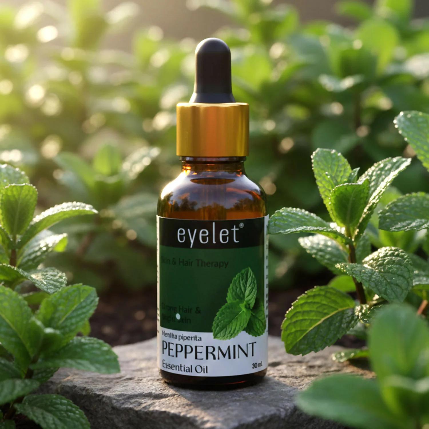 Eyelet Peppermint Essential Oil for Strong Hair & Bright Skin Fresh Mint Aroma Oil with Dropper (30Ml) - Image 6