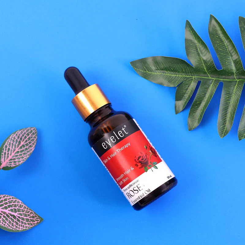 Eyelet Rose Essential Oil Natural Skin & Hair Therapy Oil for Smooth Hair 30ML - Image 4