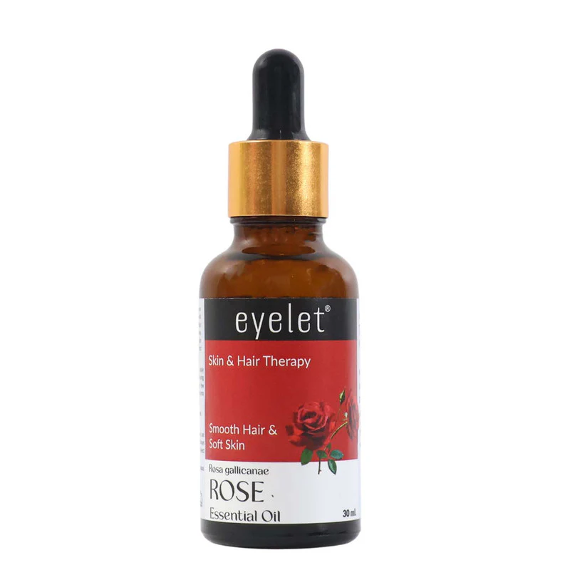 Eyelet Rose Essential Oil Natural Skin & Hair Therapy Oil for Smooth Hair 30ML - Image 5