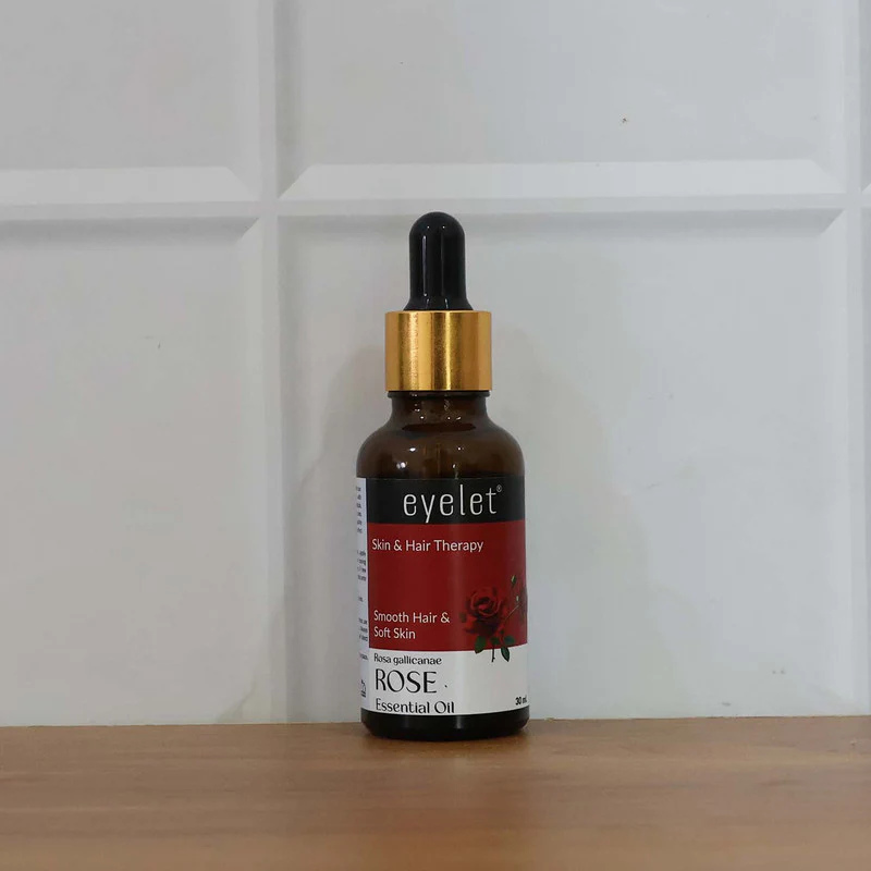 Eyelet Rose Essential Oil Natural Skin & Hair Therapy Oil for Smooth Hair 30ML - Image 7