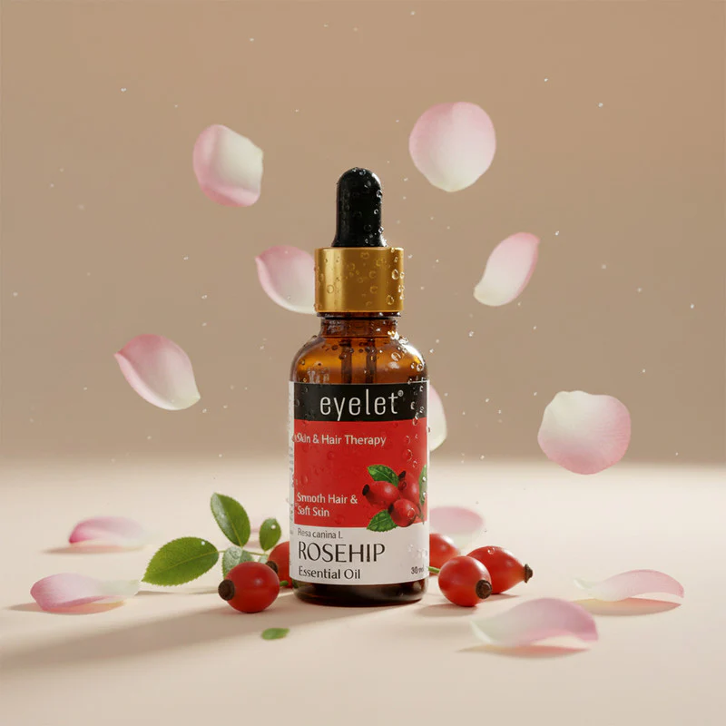Eyelet Rosehip Essential Oil Natural Skin & Hair Therapy Oil for Smooth Hair - Image 2