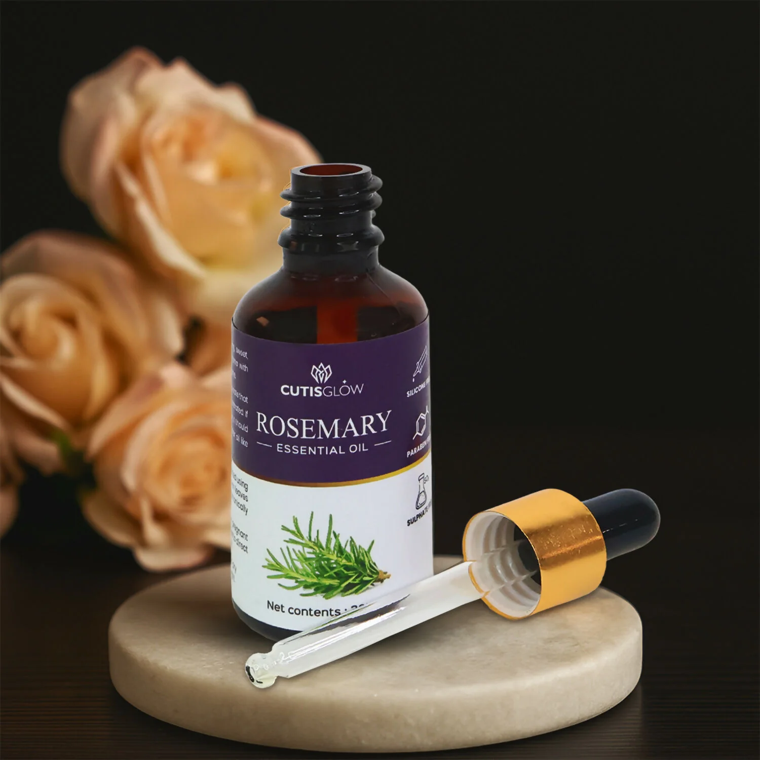 Eyelet Rosemary Essential Oil 30ml – Natural Oil for Hair Growth, Scalp Care - Image 2