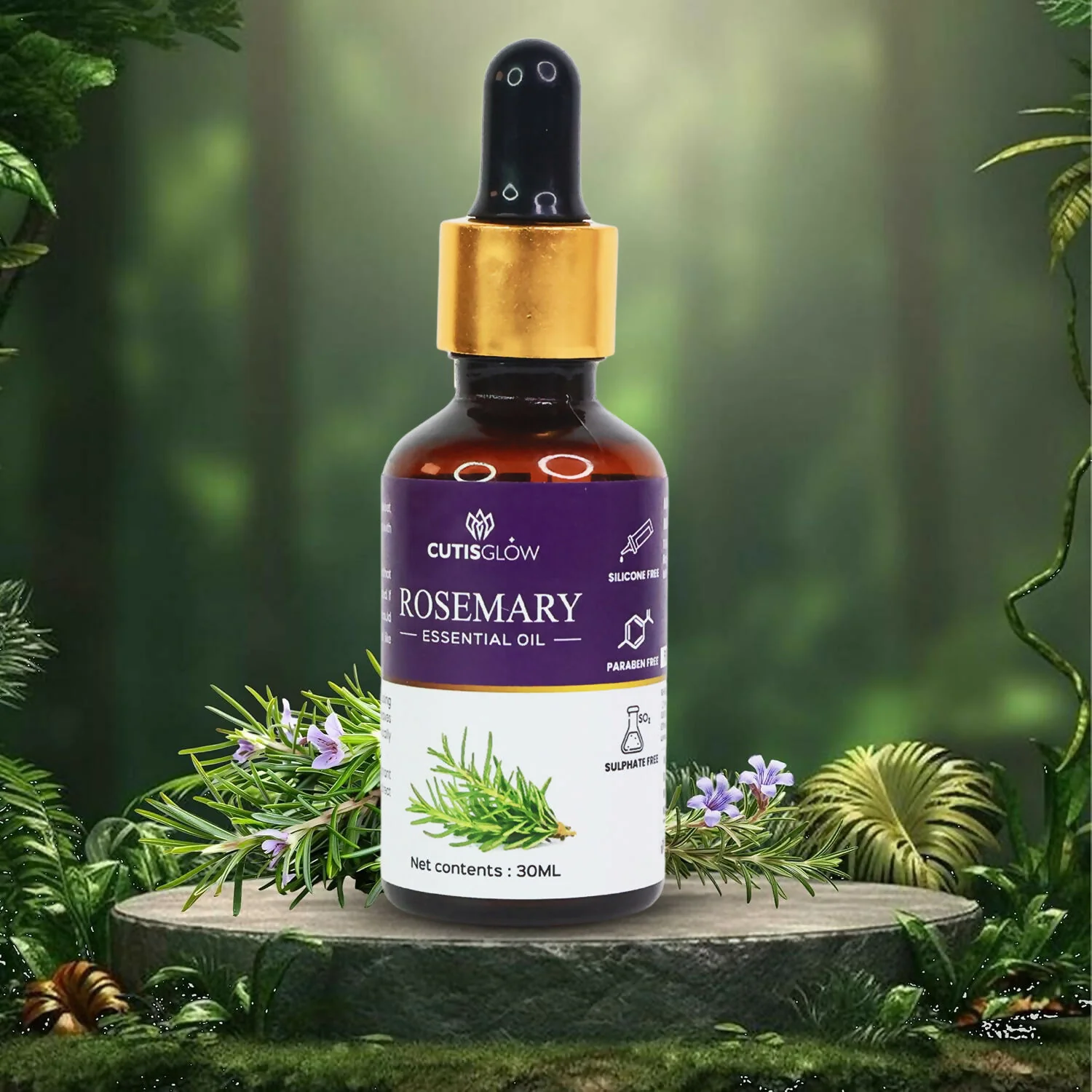 Eyelet Rosemary Essential Oil 30ml – Natural Oil for Hair Growth, Scalp Care - Image 7