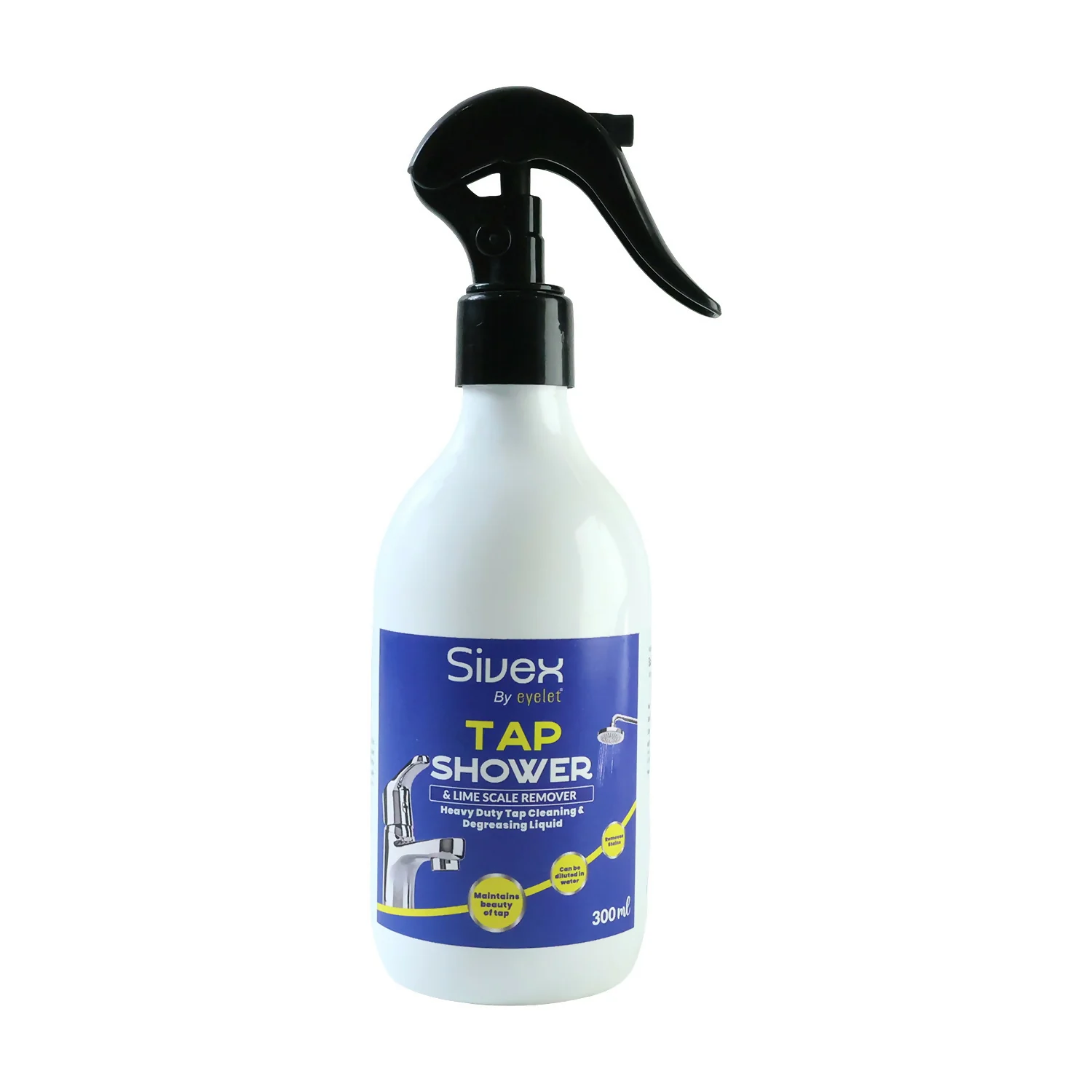 Eyelet Tap Shower & Limescale Remover Liquid Cleaner for Bathroom Taps, Shower Heads & Fittings (300ml) - Image 5