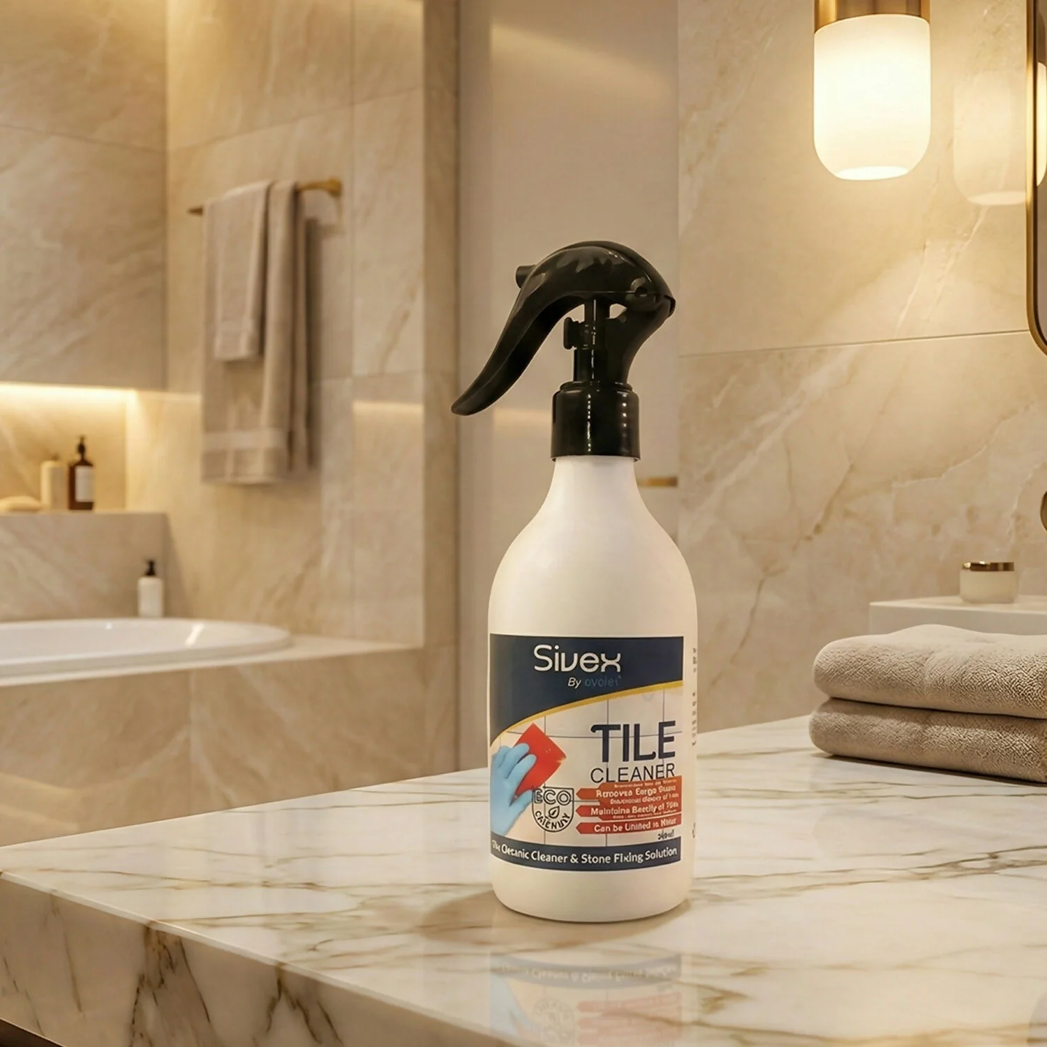 Eyelet Tile Cleaner Liquid for Floor & Wall Tiles Tough Stain Remover for Bathroom, Kitchen (300Ml) - Image 3