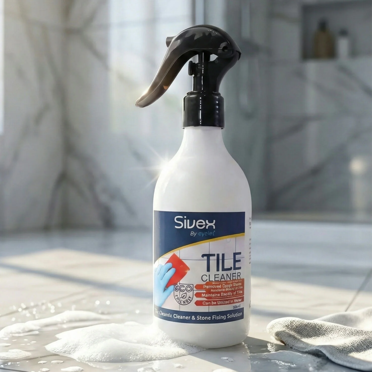 Eyelet Tile Cleaner Liquid for Floor & Wall Tiles Tough Stain Remover for Bathroom, Kitchen (300Ml) - Image 6