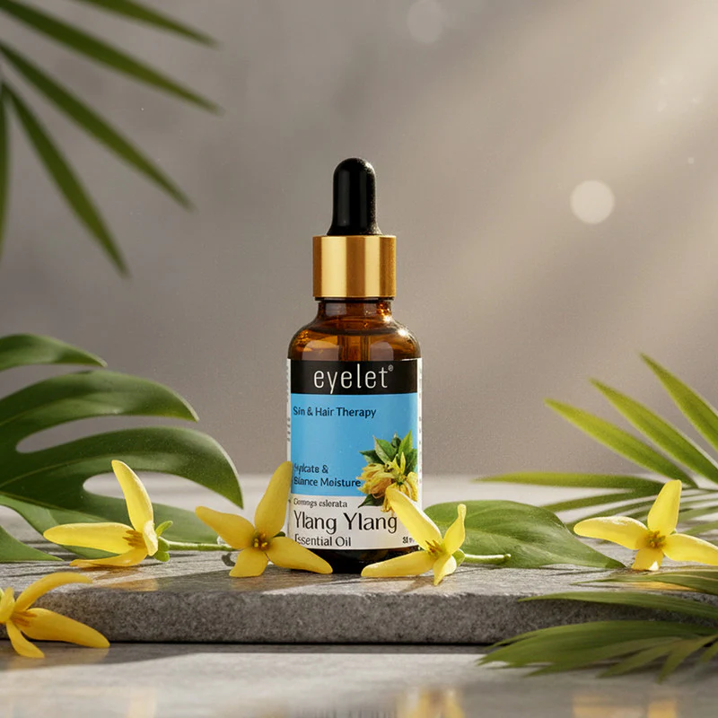 Eyelet Ylang Ylang Essential Oil Natural Skin & Hair Therapy Oil for Hydration - Image 3