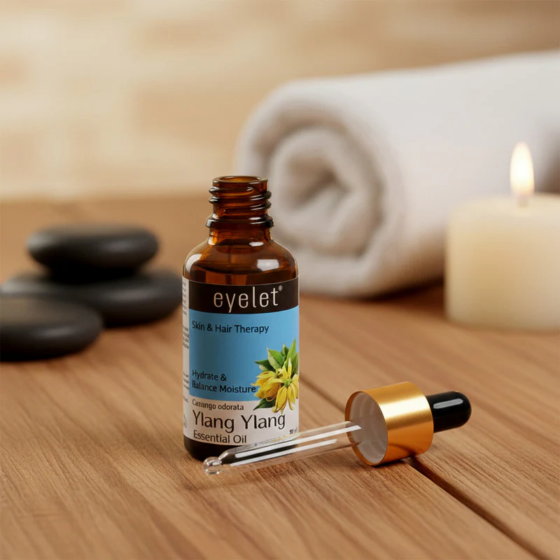 Eyelet Ylang Ylang Essential Oil Natural Skin & Hair Therapy Oil for Hydration - Image 6