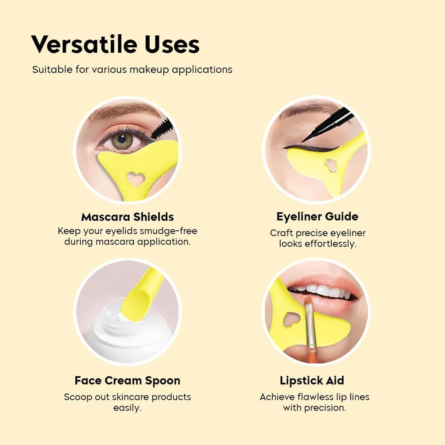 Eyeliner & Mascara Guard Stencil - (1 Pc) - Image 4
