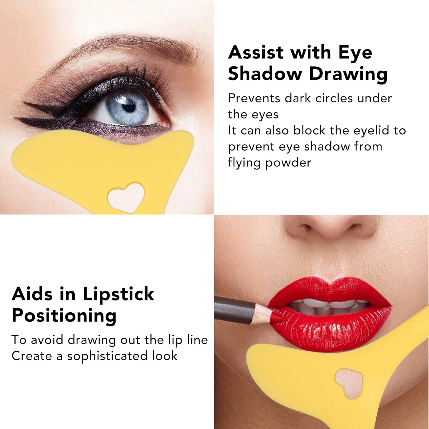 Eyeliner & Mascara Guard Stencil - (1 Pc) - Image 8