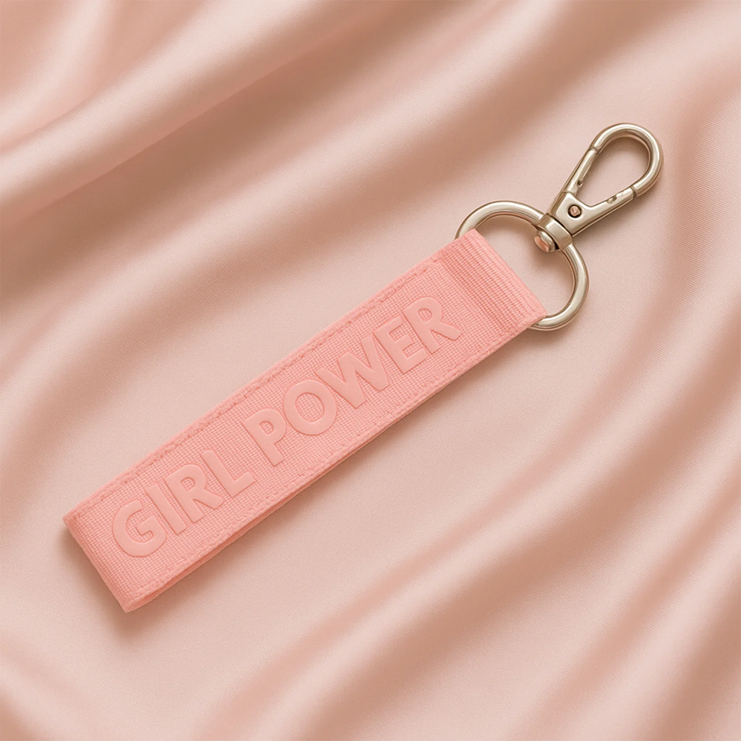 Fabric Ribbon Keychain (1 Pc, Mix Color) - Image 3