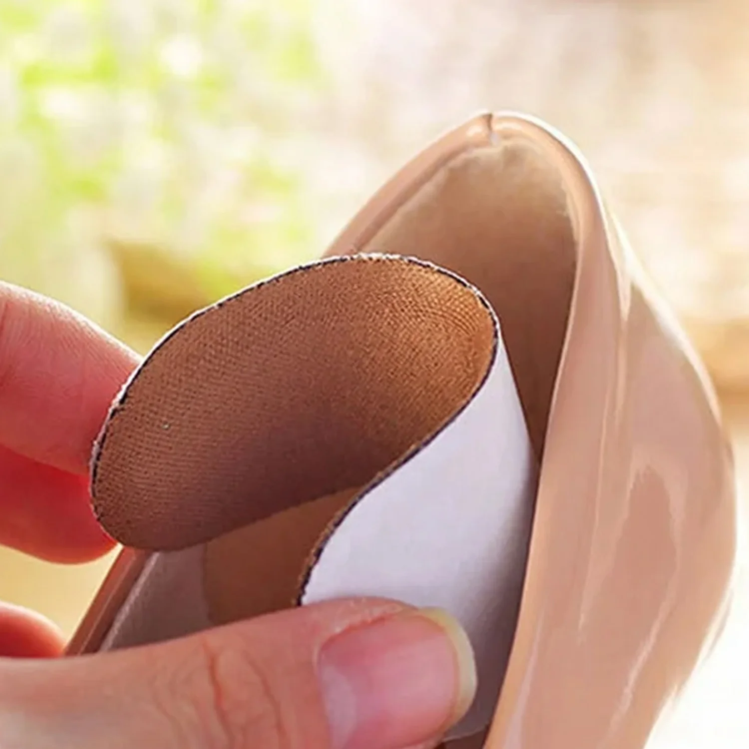 Fabric Sticky Shoe Back Heel Insoles Protector Liner Pads (1 Pair) - Image 6