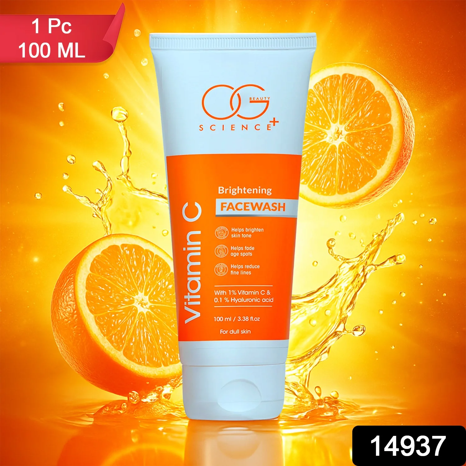 OG Beauty Vitamin C Brightening Facewash - (1 Pc /  100Ml) - Image 2