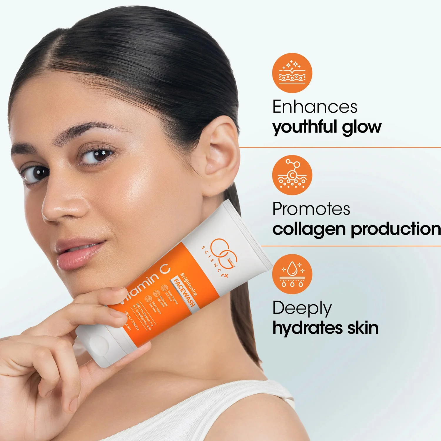 OG Beauty Vitamin C Brightening Facewash - (1 Pc /  100Ml) - Image 6