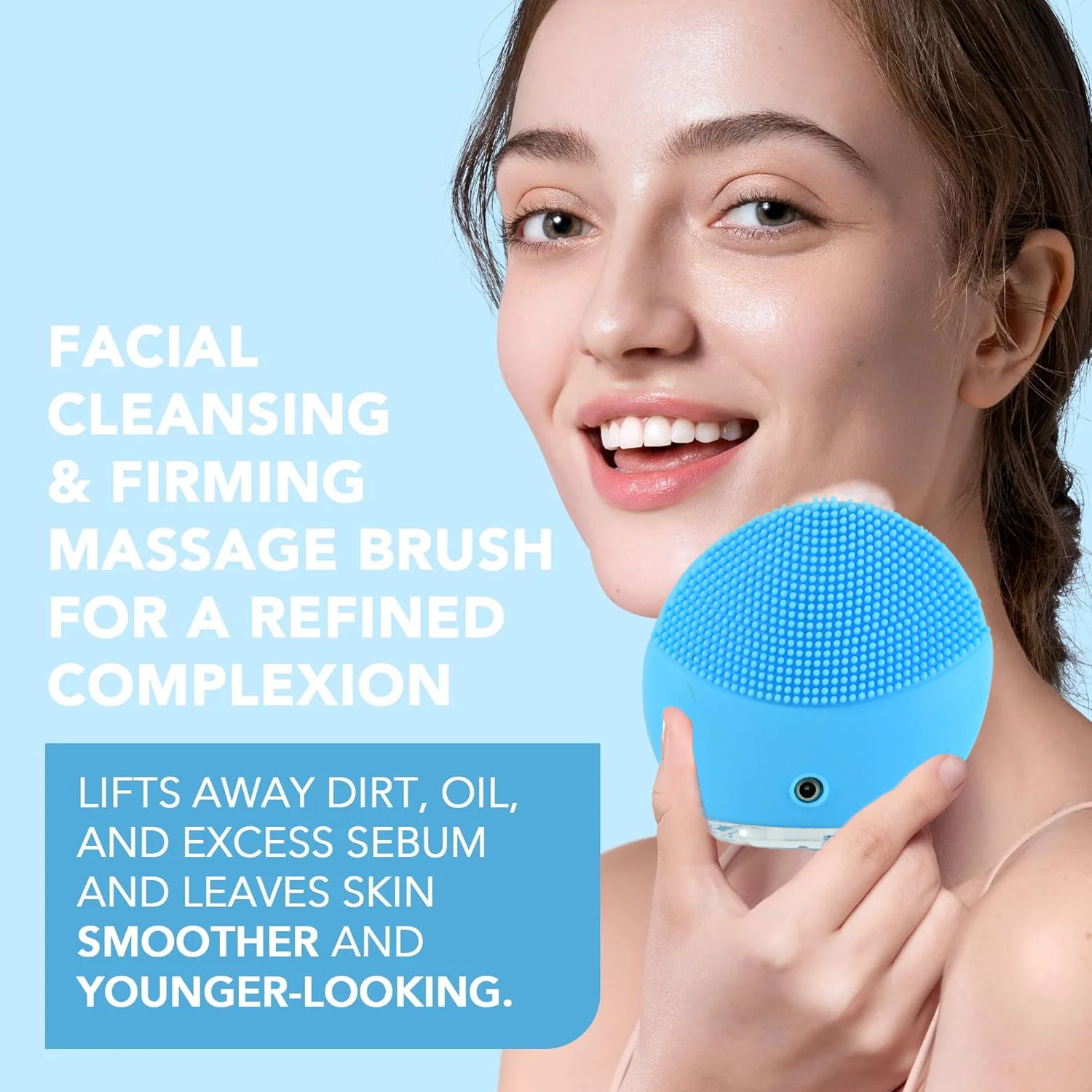 Facial Cleansing & Massaging Brush - (1 Pc) - Image 4