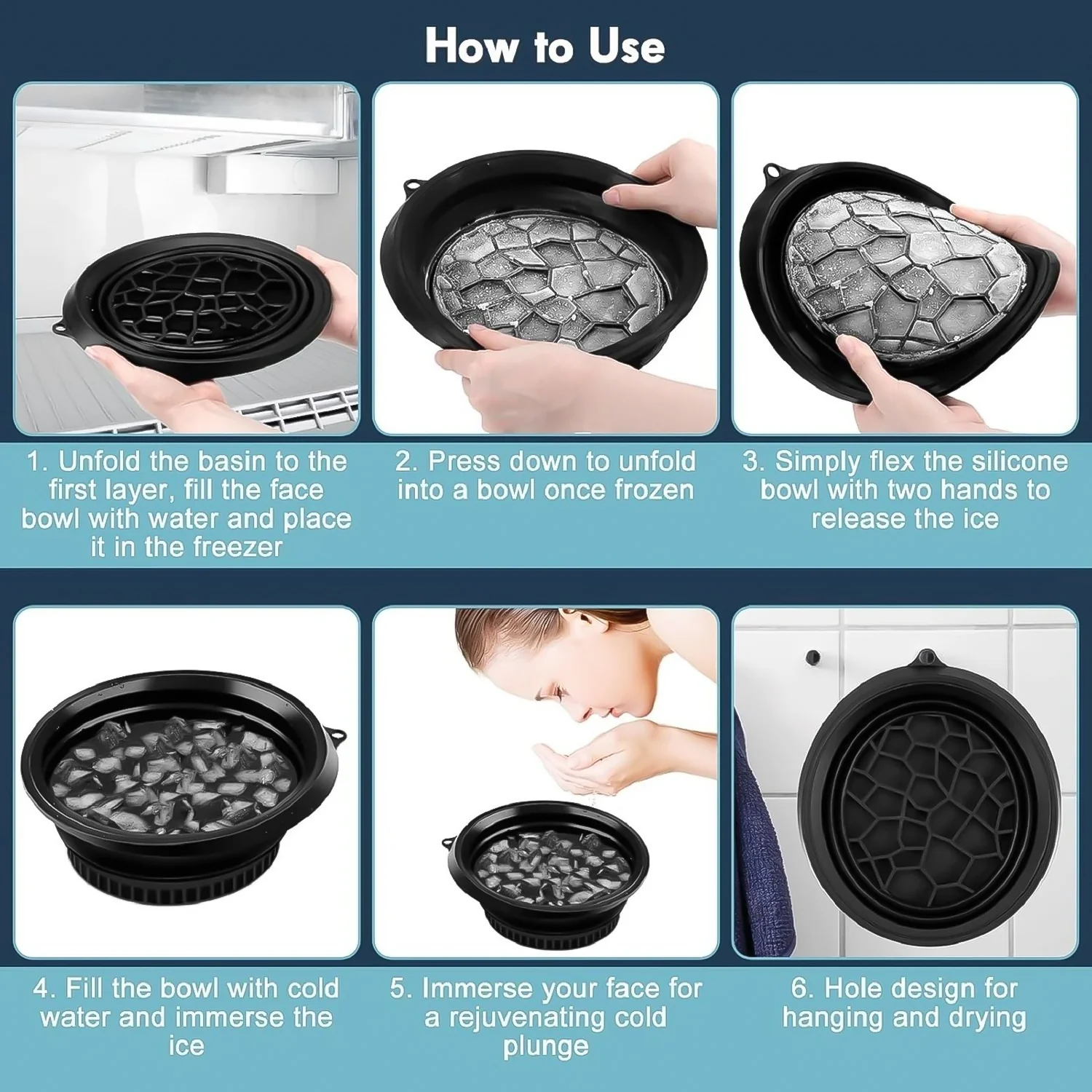 Facial Ice Bowl for Skin Care Ice Therapy Face Cooling Mold (1 Pc) - Image 7