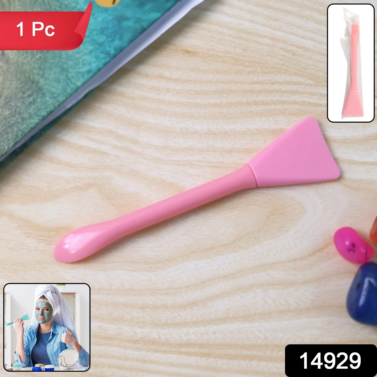 Facial Mask Applicator Spatula - (1 Pc) - Image 2