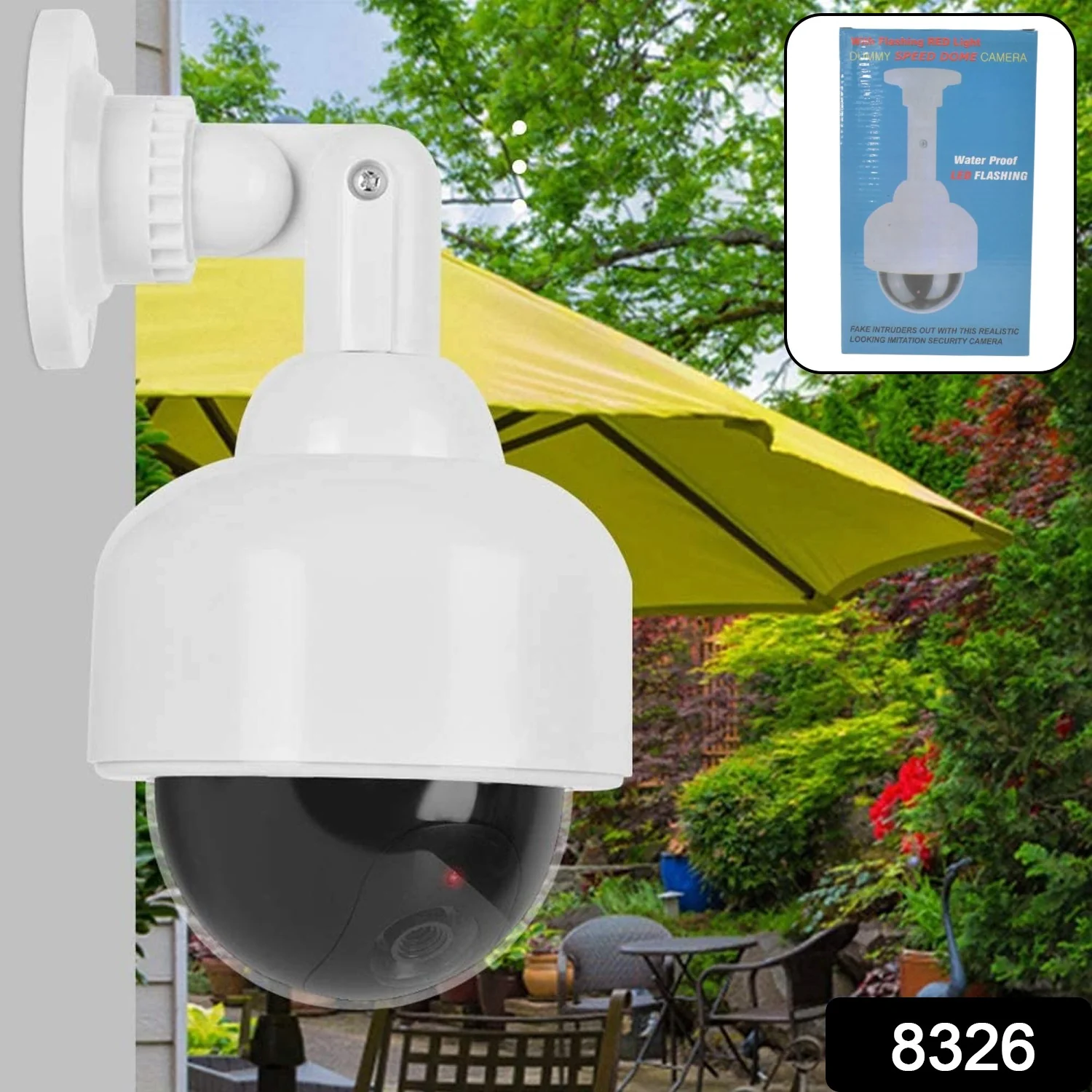 Fake / Dummy Camera CCTV, with Flashing Red LED Light (1 Pc / Battery Not Included) - Image 2