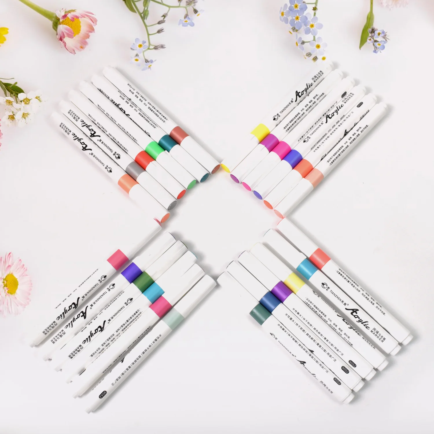 Fancy Art Markers, 24 Colours Double-ended Art (24 Pcs Set) - Image 4