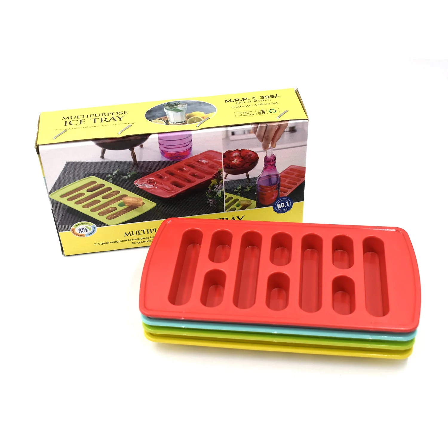 4-Piece Fancy Ice Tray – Versatile Household Ice Maker - Image 4