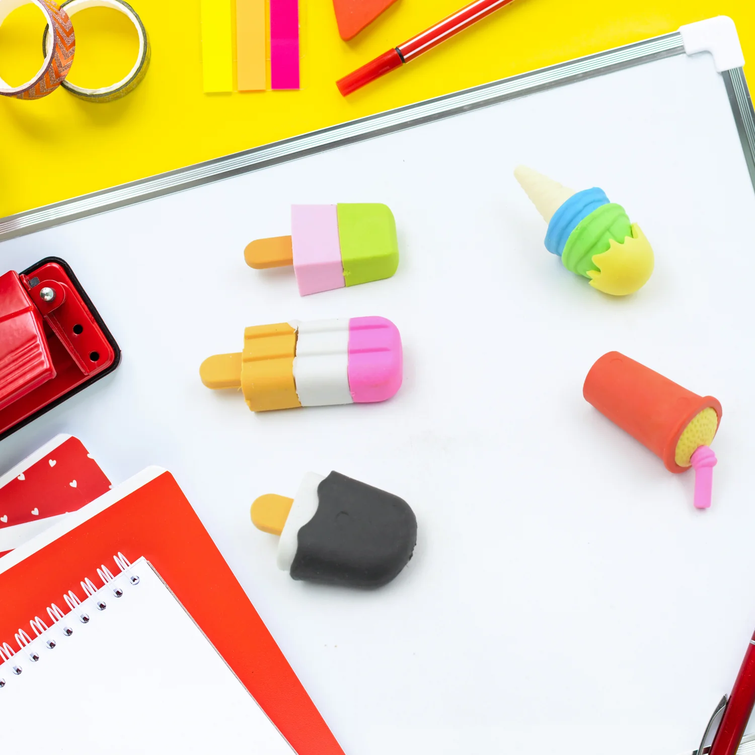 Mini Eraser Set for Kids (5 Pieces) - Fun Designs, Party Favors, School Prizes - Image 3