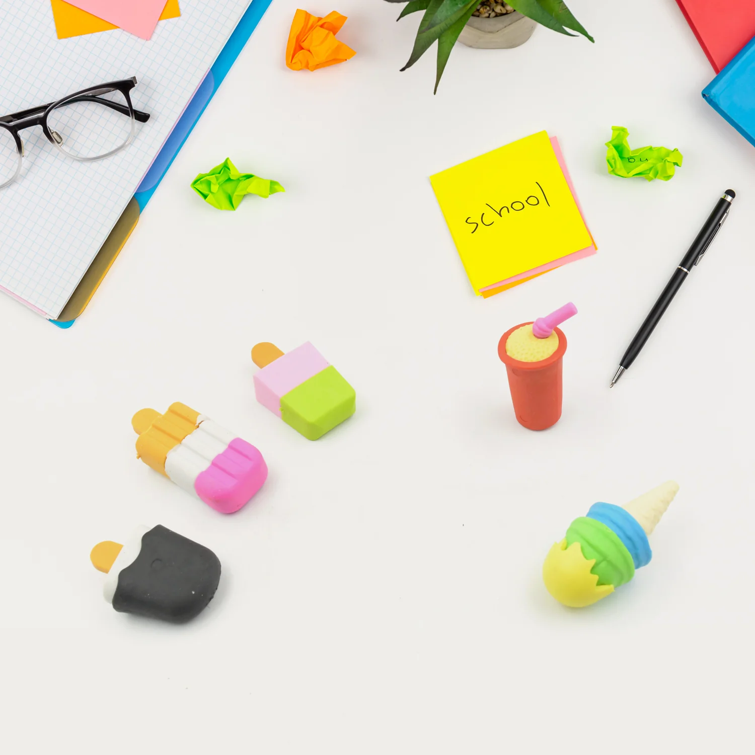 Mini Eraser Set for Kids (5 Pieces) - Fun Designs, Party Favors, School Prizes - Image 5