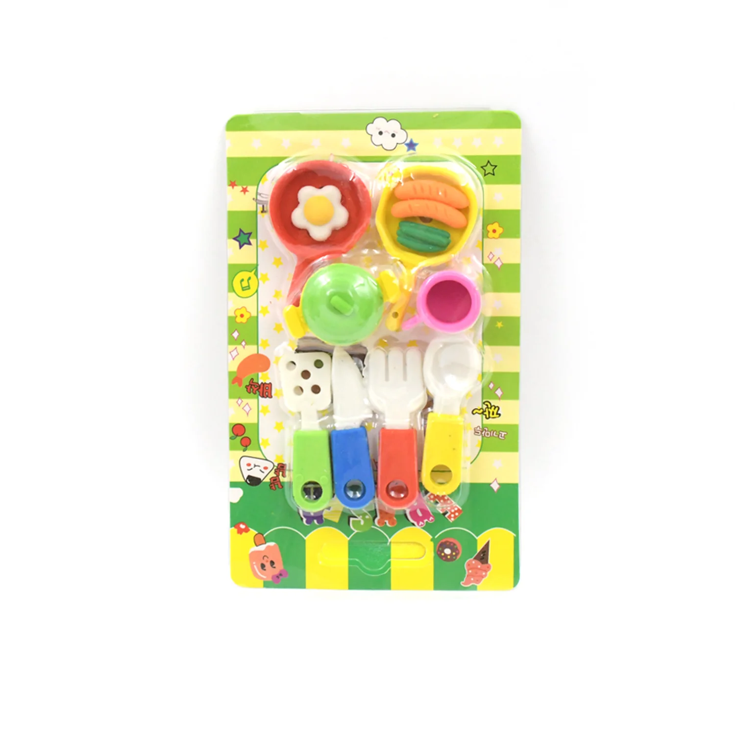 Fancy & Stylish Mini Erasers for Kids (8 Pc Set) - Fun Designs, Party Favors - Image 5