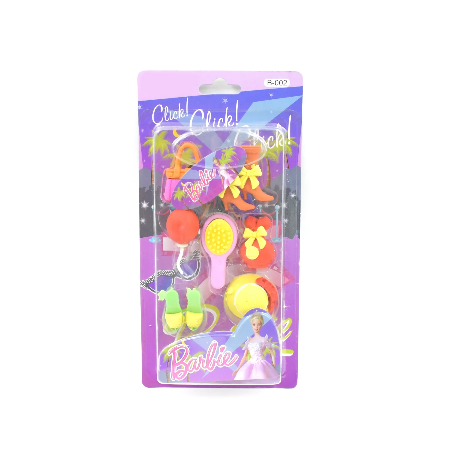 Fancy & Stylish Mini Erasers for Kids (9 Pc Set) - Fun Designs, Party Favors - Image 3