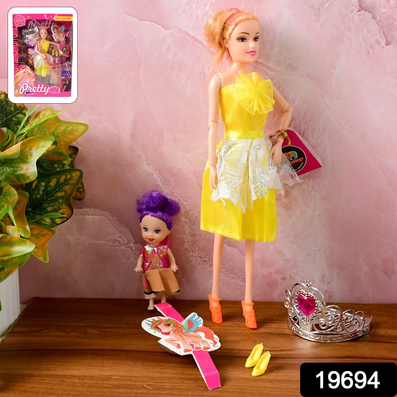 Fashion Doll with Baby Accessories Set (Mix Design) - Image 2