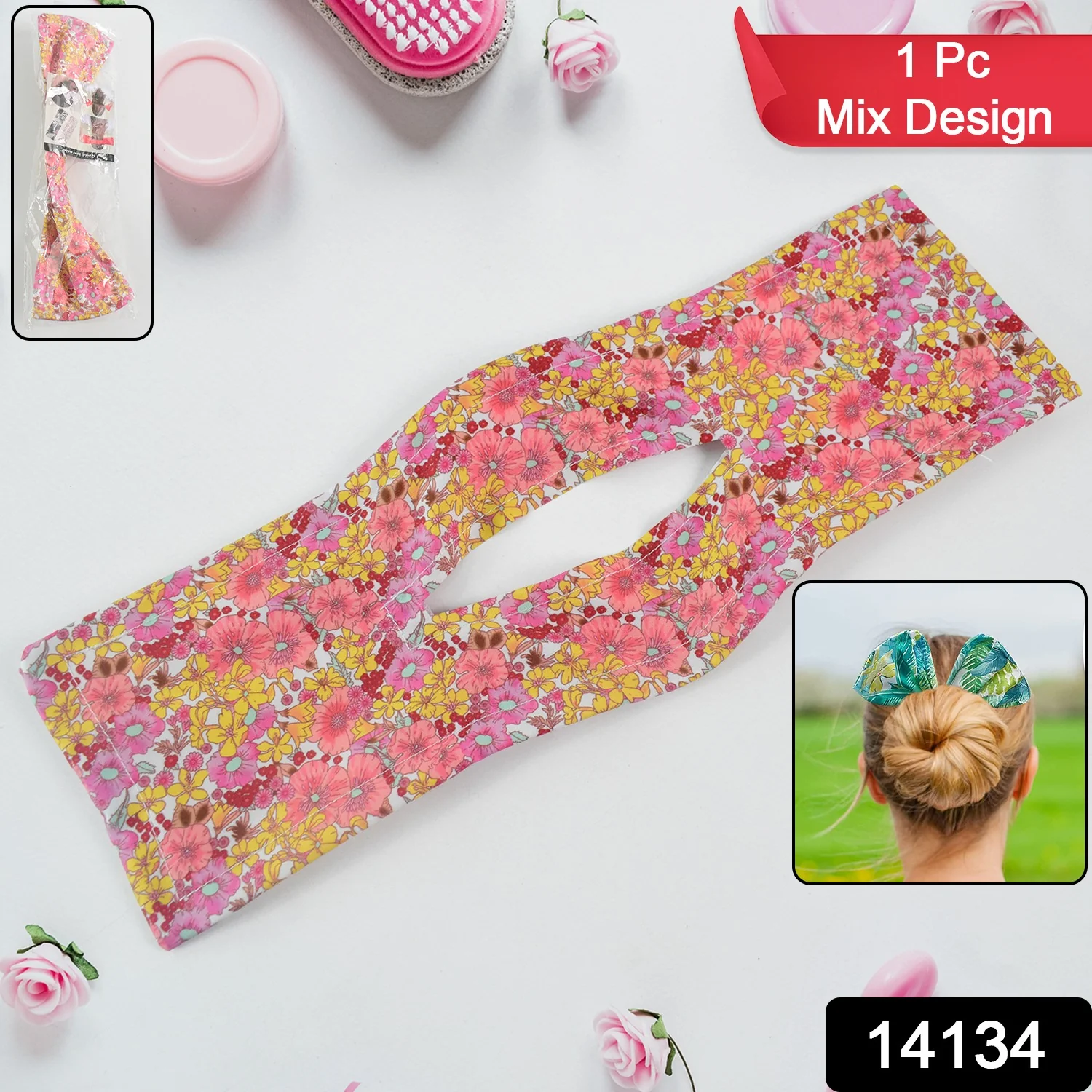 Fashion Hair Band for Women – Summer-Style Knotted Wire Headband 1 Pc Mix Design - Image 2