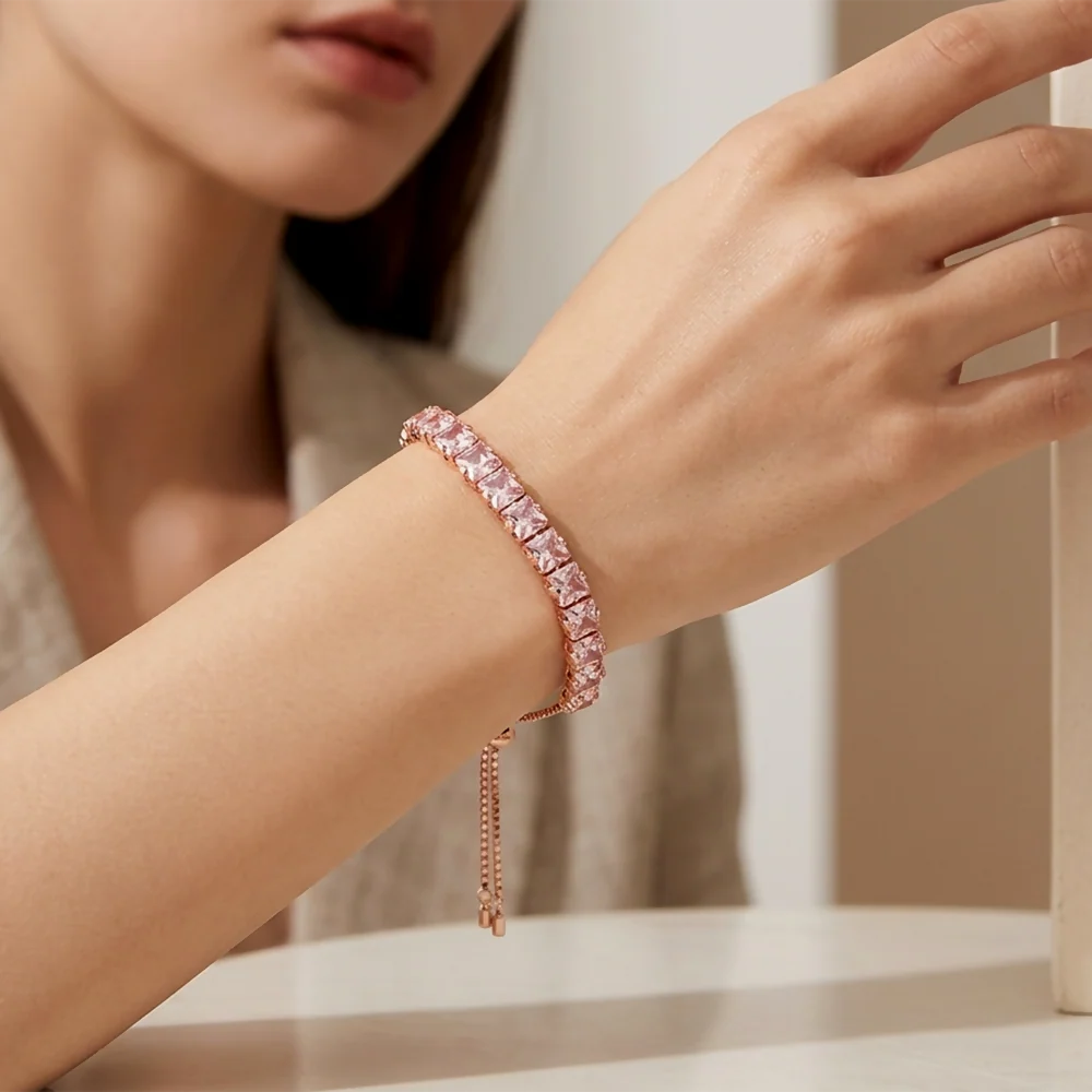 Fashion Rose Gold AD Bracelet for women - Image 2