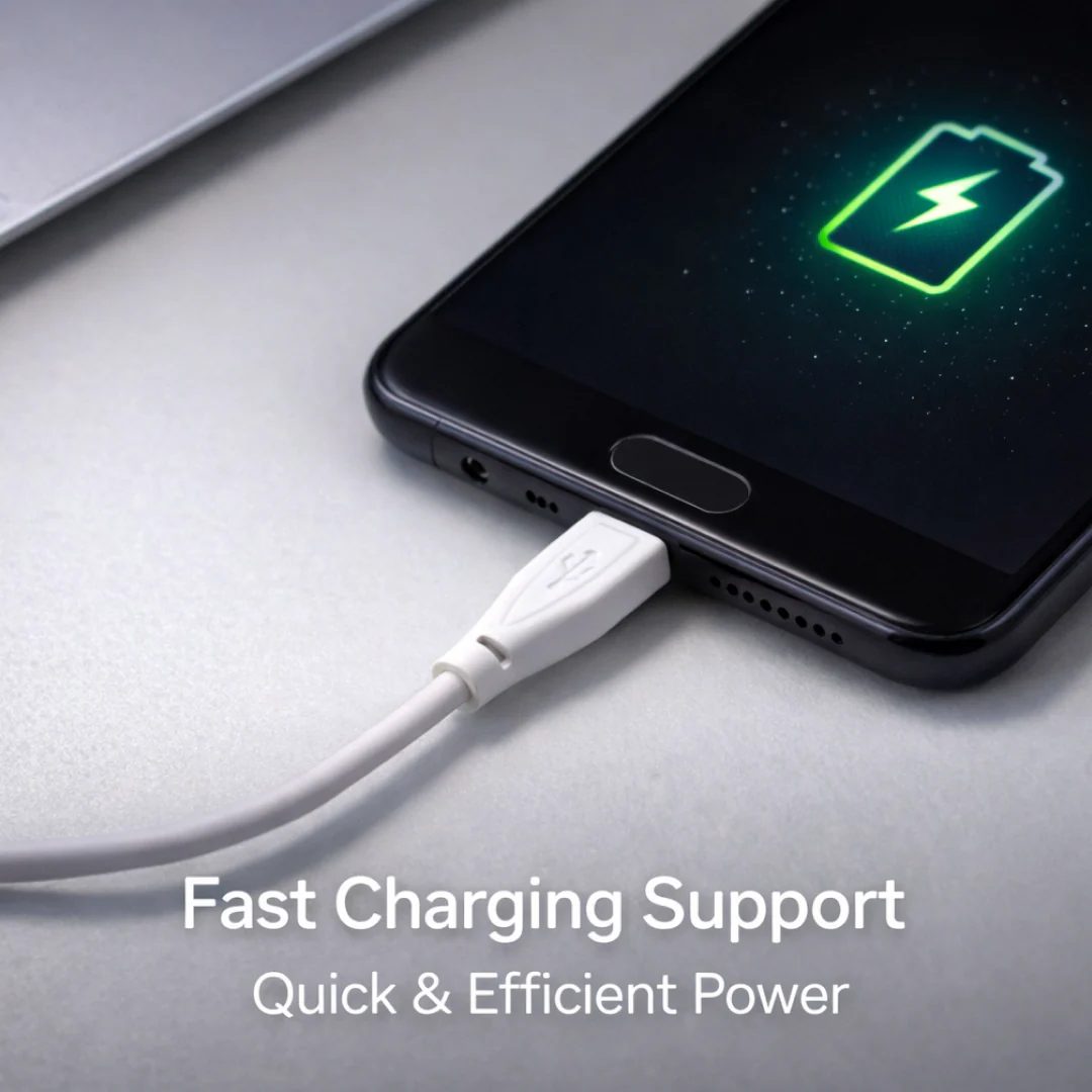Fast Charging For Android & Data Transfer, Long Micro Cable (1000 Mm) - Image 2