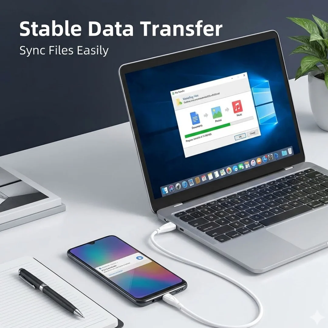 Fast Charging For Android & Data Transfer, Long Micro Cable (1000 Mm) - Image 3