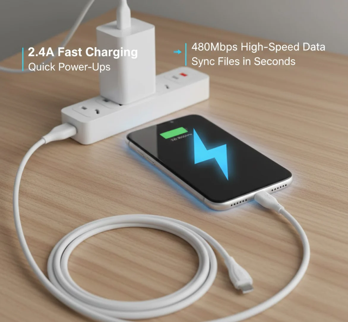 Fast Charging For Android & Data Transfer, Long Micro Cable (1000 Mm) - Image 4