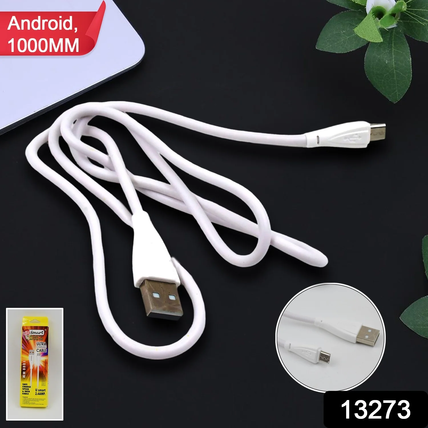 Fast Charging For Android & Data Transfer, Long Micro Cable (1000 Mm) - Image 9